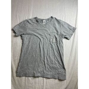 Victoria's Secret Pink Pocket Shirt Womens XS Gray Sequin Y2K McBling Cotton